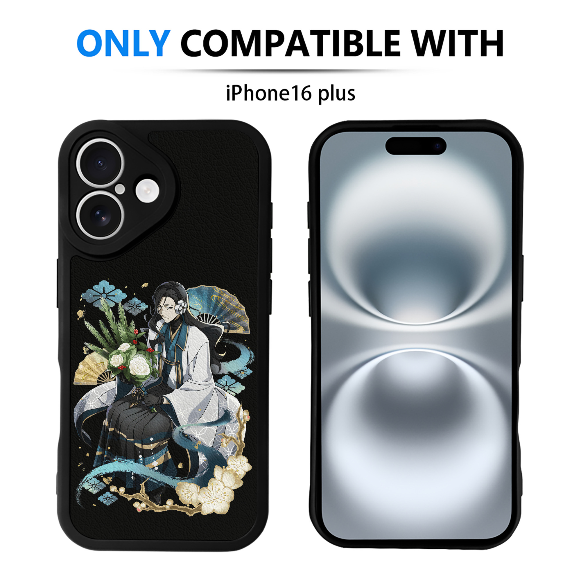 （画像用） 文豪ストレイドッグス Bungo Stray Dogs 【iPhone 16シリーズ対応】シリコンスマホケース（レザー調） 材質：シリコン
